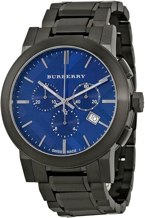 Burberry Men's Swiss Chronograph Gray Ion Steel 42mm Men's 